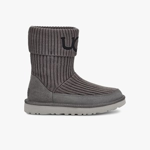 Ugg Classic Knit Klassiska Stövlar Dam Grå (651903VKX)